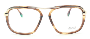 JUST ADDED! Archivio Moderno 7006 Large Eye Square Style Glasses In Gold & Turtle Effect  56mm Eye Size
