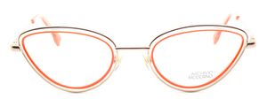 Archivio Moderno 7013 02 Gold & Pink Cat Eye Spectacles At The Old Glasses Shop Ltd