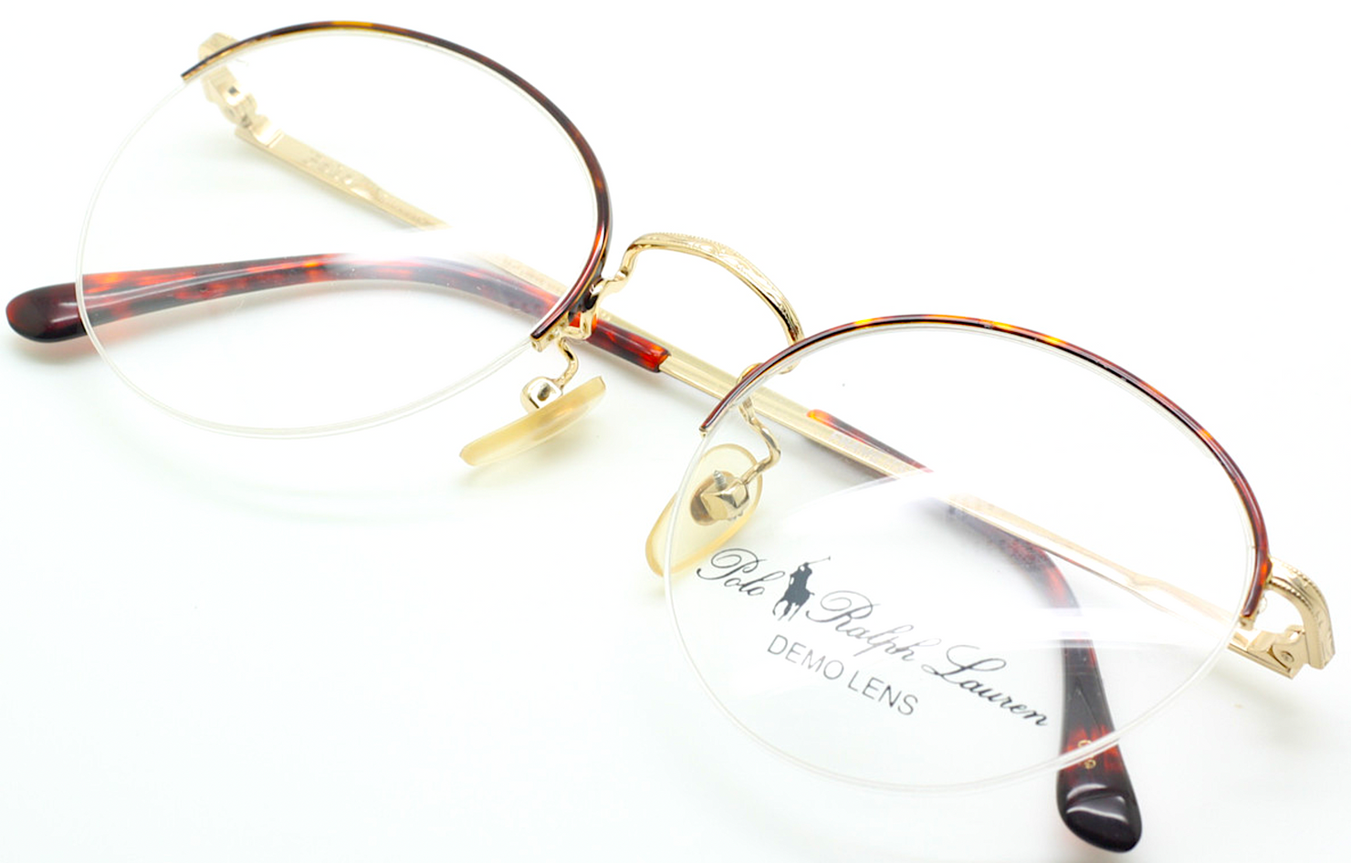 Vintage Half Rim Polo Classic XX Glasses In Havana Gold and Tortoiseshell  Effect Panto Style Frames By Ralph Lauren - The Old Glasses Shop Ltd