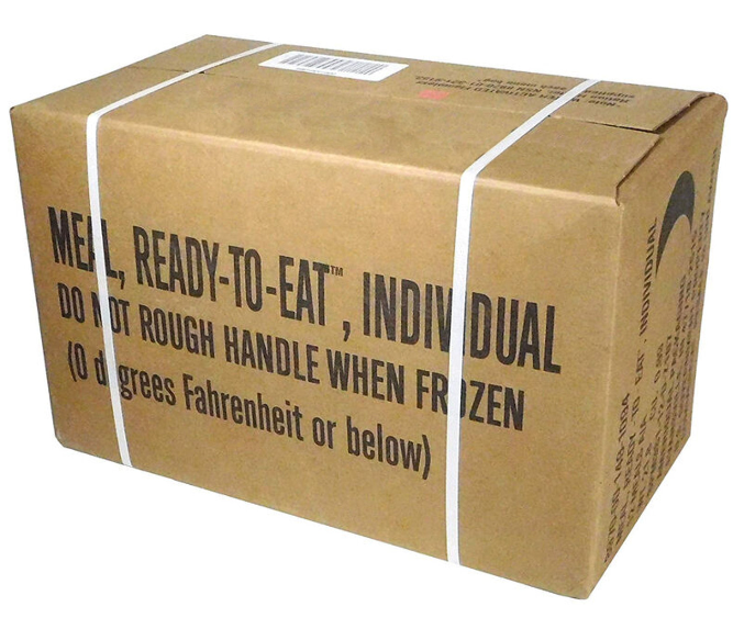 Meal, Ready to Eat (MRE), Individual, Case of 12, NSN 8970