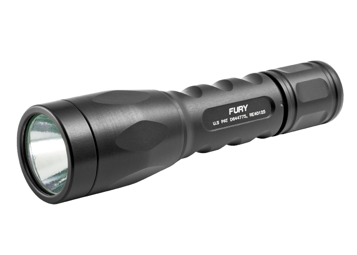 SUREFIRE P2X-B-BK HANDHELD P2X FURY DUAL-OUTPUT LED 15/500 LUMEN, NSN ...