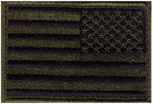 Blackhawk! Subdued American Flag Patch, Reversed, Velcro, 2 x 3 Blackhawk! Subdued American Flag Patch, Reversed, Velcro, 2 x 3