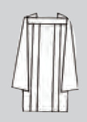 Tailored Priest Surplices. Polyester Poplin. Wash and wear. Available in sizes: Extra Small, Small, Medium, Large and Extra Large