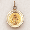 This is a 3/4" 14K gold round Miraculous Medal .  This medal does not come with a chain, but it does come with an attached bale to fit any chain. 18" Gold Chain sold separately Item #68-4118.