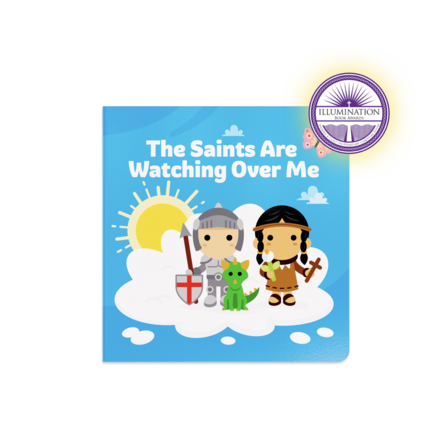 "The Saints Are Watching Over Me".  In this special book, young readers get the chance to experience the saints in a new and vibrant way. Featured, in order, are:
Saint Michael the Archangel, Saint Peter, Saint Mary Magdalene, Saint Juan Diego, Saint John the Baptist, Saint Moses the Black, Saint Thérèse of Lisieux, Saint Florian, Saint George, Saint Joan of Arc, Saint Joseph, Saint Gianna, Saint Kateri Tekakwitha, Saint Francis of Assisi, Saint John Paul II, Saint Teresa of Calcutta, Saint John Bosco, Saint Maria Goretti. Book measures 6" x 6" ~ 18 pages 