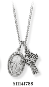 Miraculous Medal B - Divine Protection Pendant — Unique Catholic Jewelry -  Telos Art