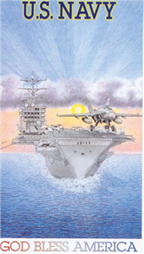 Prayer Card  - Navy