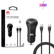 Dual Port USB-A and USB-C Fast Charging Car Charger