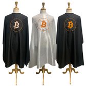 Black and White Bitcoin Barber Capes