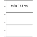 Lighthouse FOLIO sheets - Clear - 3 pocket division - Pack of 5