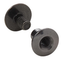 Open Back Screw Posts - 1/8" Gun Metal Black (3 pk)
