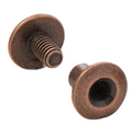 Open Back Screw Posts - 1/8" Antique Copper (3 pk)