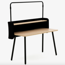 Allermuir Arc Rectangular Desk with Gantry, Screen & Shelf
