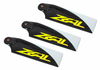 ZEAL 3 Blade Carbon Fiber Tail Blades 105mm - YELLOW