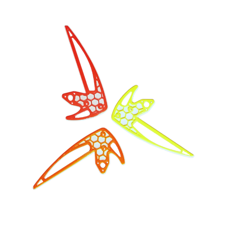 Aero HiViz Tail Fin - OMPHOBBY M2 V1 / V2/ EP / EVO / MK2