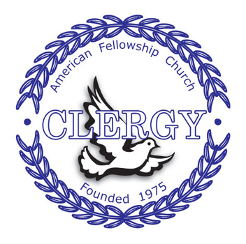 Clergy Sticker. 3 inches by 3 inches and it is round, the adhesive is on the face so that you may apply it to the inside of a window.