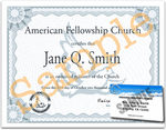 Ordination Certificate and ID Card