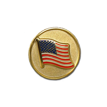 Tie tack with United States flag