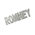 ROMNEY Swarovski Crystal Pin. Approx 2".