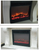 SD27 Electric Fireplace Insert slips into position in a mantel.  True flame image shown in this photograph.