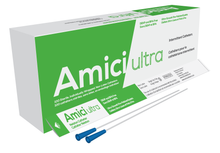 Amici Ultra Male Intermittent Catheter with Fire-Polished Eyelets - 8 French, Box of 100