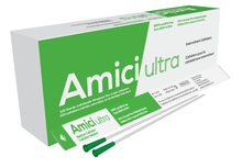 Amici Ultra Male Intermittent Catheter with Fire-Polished Eyelets - 14 French, Box of 100