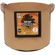 Gro Pro Essential Round Fabric Pot with handles (3 Gallon) Tan in Bulk (725095) UPC 20849969022319