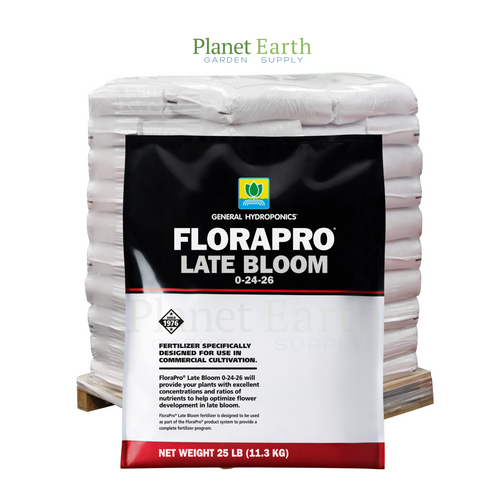 General Hydroponics FloraPro Late Bloom 0-24-26 (25 pound bags) in Bulk (733010) UPC 20793094000479 (1)