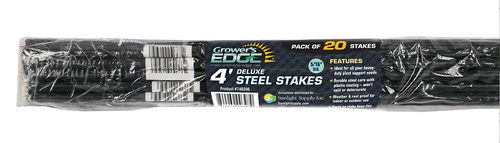 Grower's Edge Deluxe Steel 4 foot Stakes (500 stakes) in Bulk (740396) UPC 10849969003977