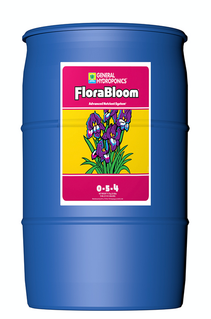 General Hydroponics Flora Bloom (55 Gallons) in Bulk (718030) UPC 793094014380