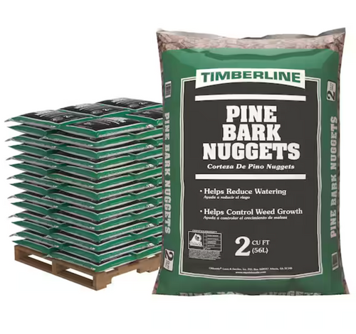 Timberline Pine Bark Nuggets (2 cubic foot bags) in Bulk