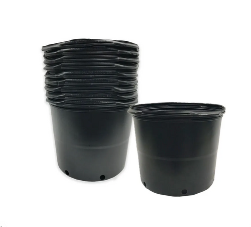 The Harvest Company Round Black Plastic Nursery Pots (7 Gallon) in Bulk