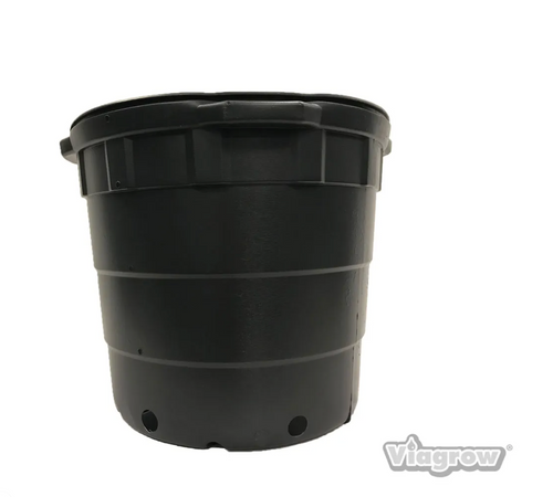 The Harvest Company Round Black Plastic Nursery Pots (10 Gallon) in Bulk