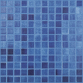 Vidrepur Anti Slip Glass Tile Mosaic.  Niebla Azul Marino