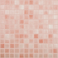 Vidrepur Anti Slip Glass Tile Mosaic.  Niebla Salmon