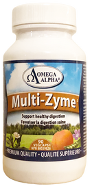 Omega Alpha  Multi-Zyme Digestive enzyme  90 Capsules(加拿大 Omega Alpha 多重消化酶肠胃宝  90粒入)
