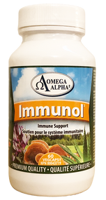 Omega Alpha IMMUNOL Aloe Vera Extract for immune system care 60 Capsules(加拿大 Omega Alpha IMMUNOL 芦荟灵芝丹 60粒入)