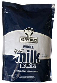 HAPPY DAYS Whole Goat Milk Powder  1kg(加拿大 HAPPY DAYS全脂羊奶粉  袋裝 1kg)