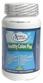 Omega Alpha Healthy Colon Plus 180 Capsules(加拿大Omega Alpha 清肠减肥健肠灵  180粒入)