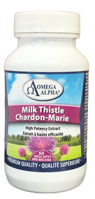 Omega Alpha Milk Thistle (Standardized Extract)-Support Healthy Liver function 60 Veg Capsules(加拿大Omega Alpha 舒肝宁 第三代特效肝宝 60粒入)
