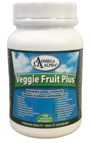 Omega Alpha-Veggie Fruit Plus(Fruit&Vegetable Extract)-Natural Antioxidants Sources 120 Veg Capsules(加拿大Omega Alpha 蔬果素-抗氧化物質-天然萃取- 120 粒入)
