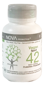 NOVA PROBIOTICS  Vegan SPORT 42 Billion Probiotics per Capsule -60 VCaps(加拿大 NOVA PROBIOTICS 素食-运动420亿益生菌-60粒入)