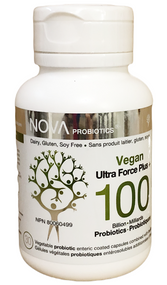 NOVA PROBIOTICS Vegan Ultra Strength Plus+  100 Billion Probiotics per Capsule-30 VCaps(加拿大 NOVA PROBIOTICS 素食-強效1000亿益生菌-30粒入)