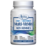 Omega Alpha Daily Multi-VitMin™-Multi-vitamin and multi-mineral supplement-60 Caps (Men)