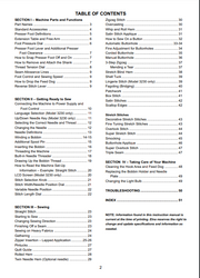 Elna 3210 3230 Sewing machine instruction manual