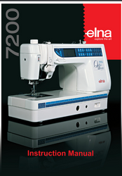 Elna 7200 Sewing machine instruction manual