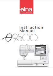 Elna 9500 Sewing machine instruction manual