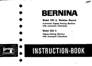 Bernina 530-2 532-2 Record Sewing Machine Instruction PDF Manual