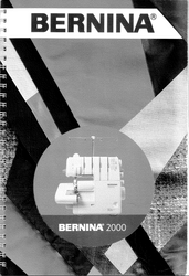 Bernina 2000 D DE Overlocker instruction manual