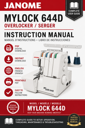 Mylock 644D Instruction Book User Manual